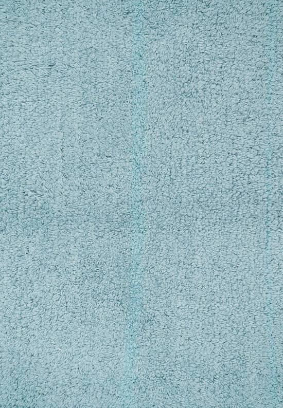 Голубой коврик для ванной из хлопка Home And More Barnes-Blue/White