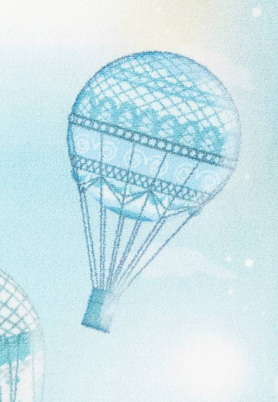 Детский ковер с ворсом Flying Balloon 01 Light Blue