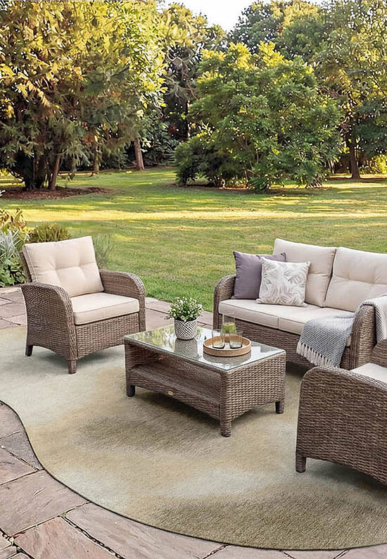 Безворсовый ковер из полиэстера LR6252-L432 outdoor