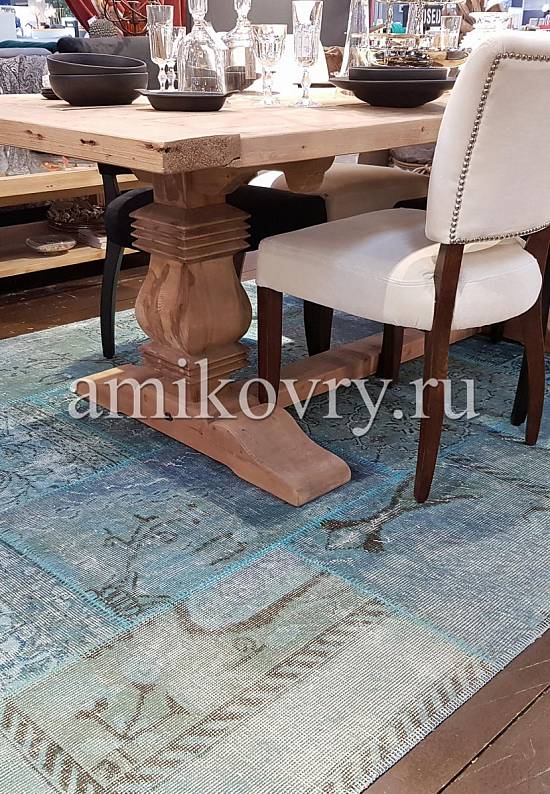 Безворсовый ковер-пэчворк ручной работы 106-Capri Breze discount2