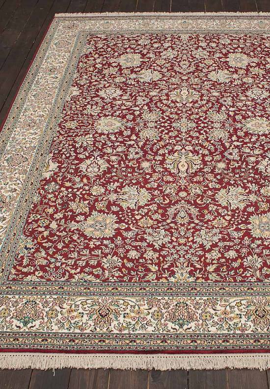 Шелковый ковер ручной работы 241676-Shah Abas red/beige
