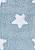 Детский стираемый ковер Stars Blue