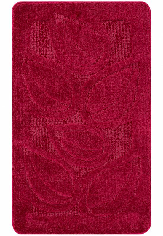 Красный коврик для ванной  Flora 2577 Burgundy