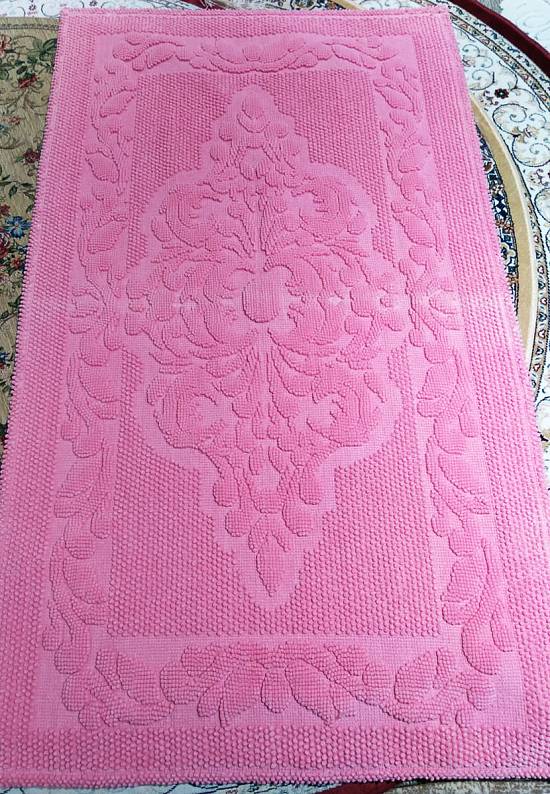 Малиновый коврик для ванной комнаты SCTN 03-02-Dark Pink discount1