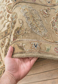 фактура ковра Kashan gold 10/10 SK-121 Ivory-Beige