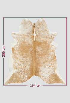 размер натуральной шкуры коровы Полосы светлые 1163