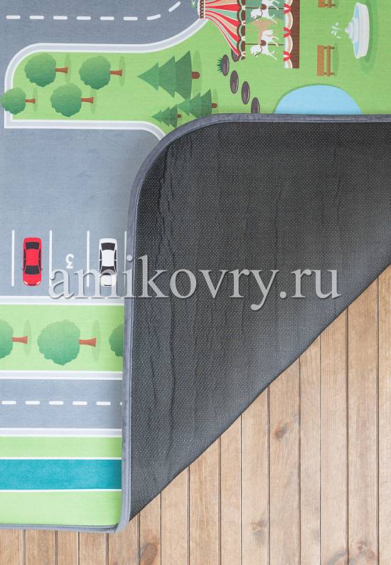 Детский плюшевый игровой коврик с дорогой 0330 Городские дороги