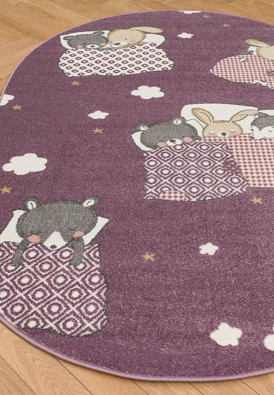 Недорогой современный ковер 2922-Light Purple