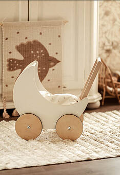 ковер ручной работы в интерьере Nattiot Cotton Dalia Nude