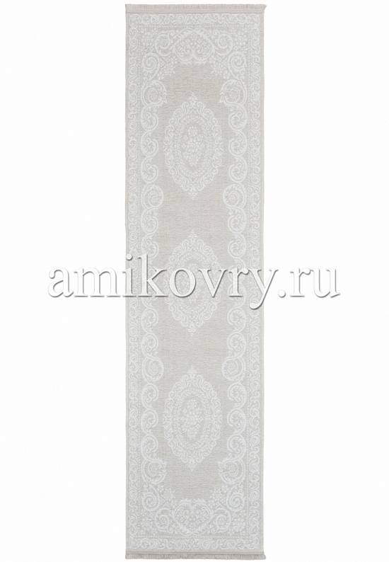 Турецкий безворсовый ковер из акрила 4101 White