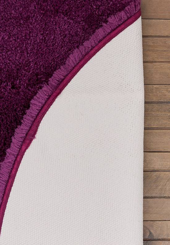 Малиново-фиолетовый мягкий коврик для ванной 3518 Aubergine