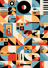 дизайн ковра Rio Abstract Music