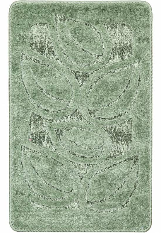 Зеленый коврик для ванной Flora 2542 Almond