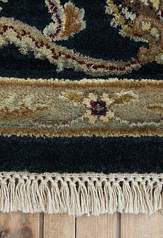 фрагмент ковра Kashan gold Black