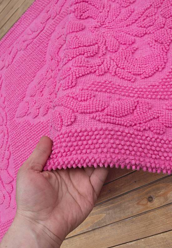 Малиновый коврик для ванной комнаты SCTN 03-02-Dark Pink
