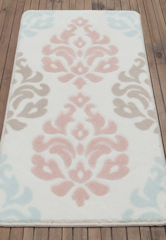 Пастельный коврик для ванной Damask 01 Powder Pink
