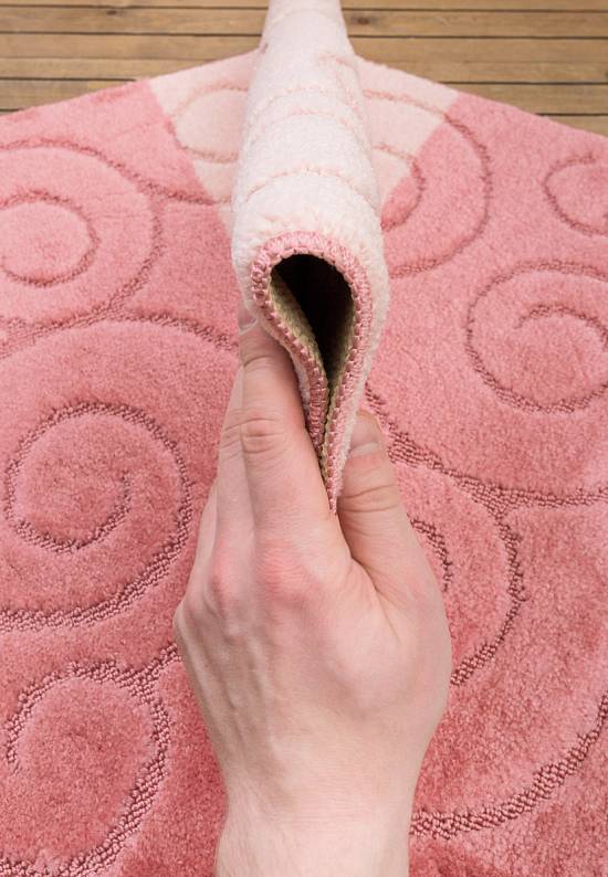 Комплект ковриков для ванной и туалета Sile 2580 Dusty Rose PSF