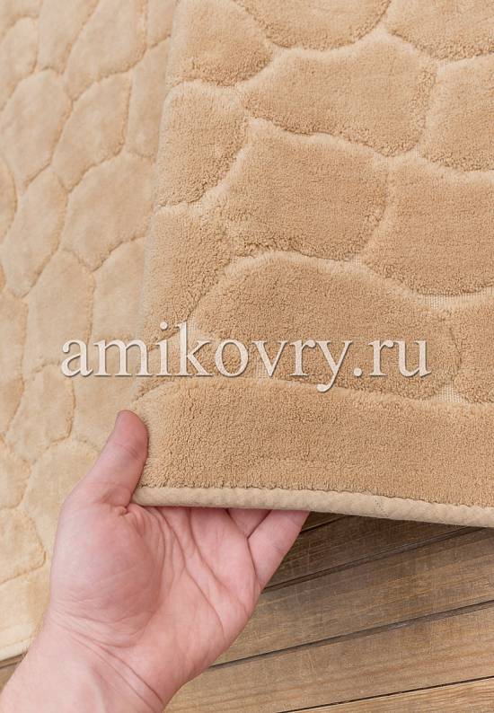 Коврик для ванной Cotton Tas Desen-Beige
