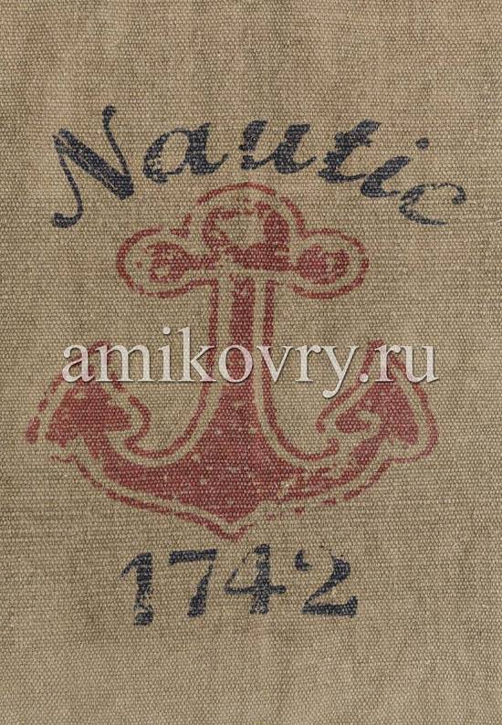 Безворсовый ковер ручной работы из Индии JHC-12 beige with nautic 1742 discount