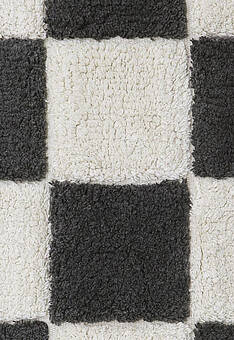 фрагмент ковра Lorena Canals Cotton Chess Dark Grey