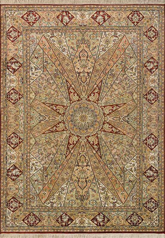 Шелковый ковер ручной работы IIST-GIJ52EECN Gumband