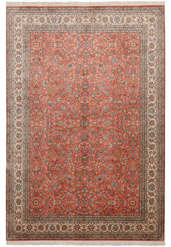 Шелковый ковер из Индии Tabriz Red