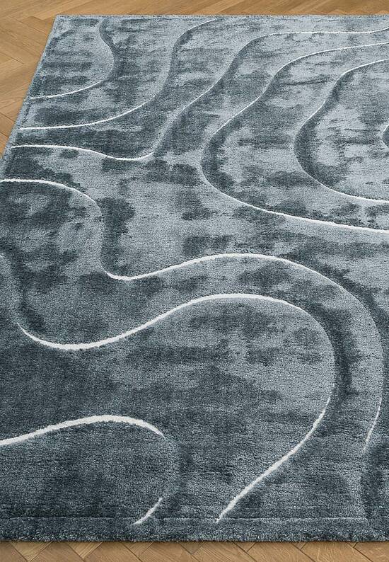 Пушистый ковер из полиэстера RN5468-R75