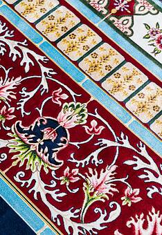 фрагмент ковра Ottoman Silk Kashi-Dark Blue