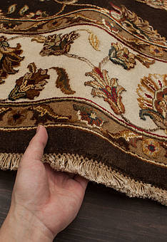 фактура ковра Kashan gold 10/10 HKS-1002-Brown/Ivory