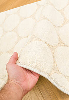 фактура коврика для ванной Confetti Bath Cotton Uni 17723 1640 Naturel-Ecru