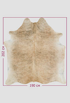 размер натуральной шкуры коровы Полосы светло-коричневые 1066