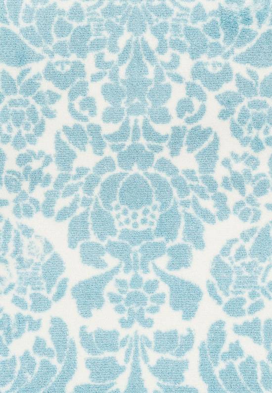 Голубой коврик для ванной Stencil 01 Ancient Blue