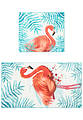 Комплект ковриков для ванной Confetti Bath Bella Flamingo 01 Turquoise