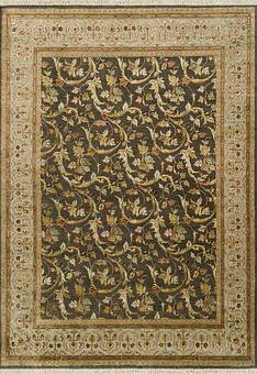 дизайн ковра Kashan gold Mushroom Silver