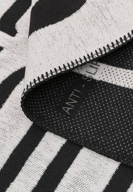 Безворсовый ковер из хлопка ARN 01 White Black