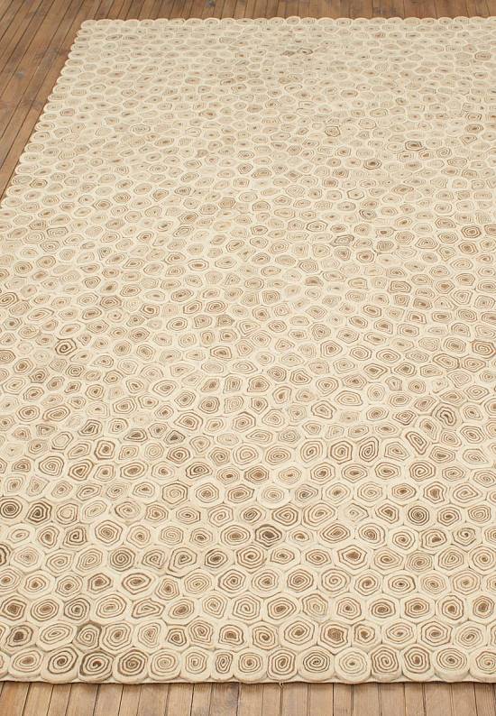 Ковер ручной работы с рельефом Chakri/Glued-Ivory