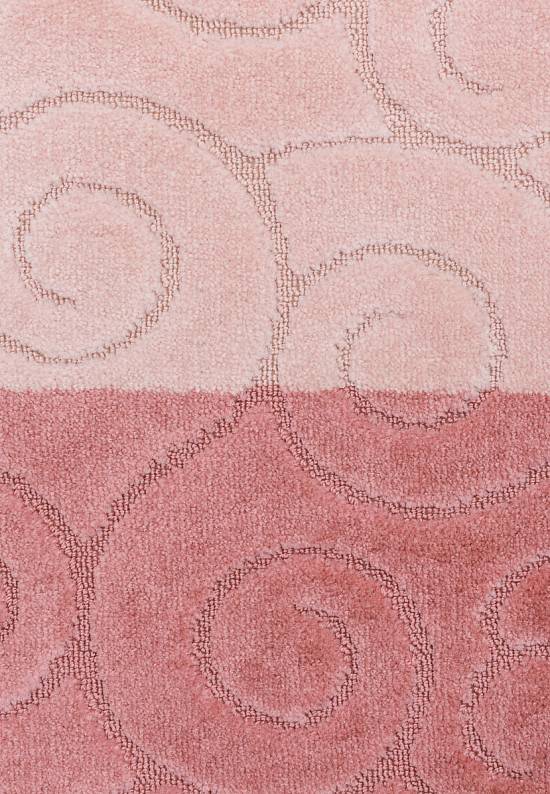 Розовый комплект ковриков для ванной и туалета Sile 2580 Dusty Rose PS