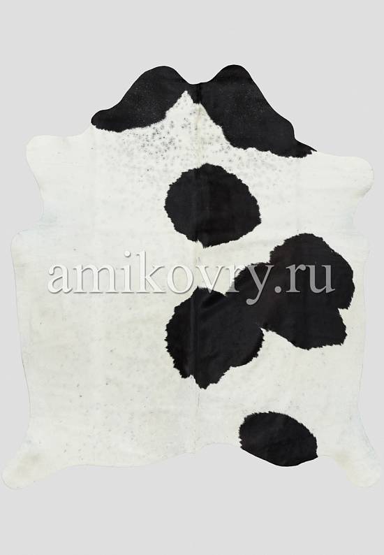 Натуральная шкура коровы Черно-белая 220