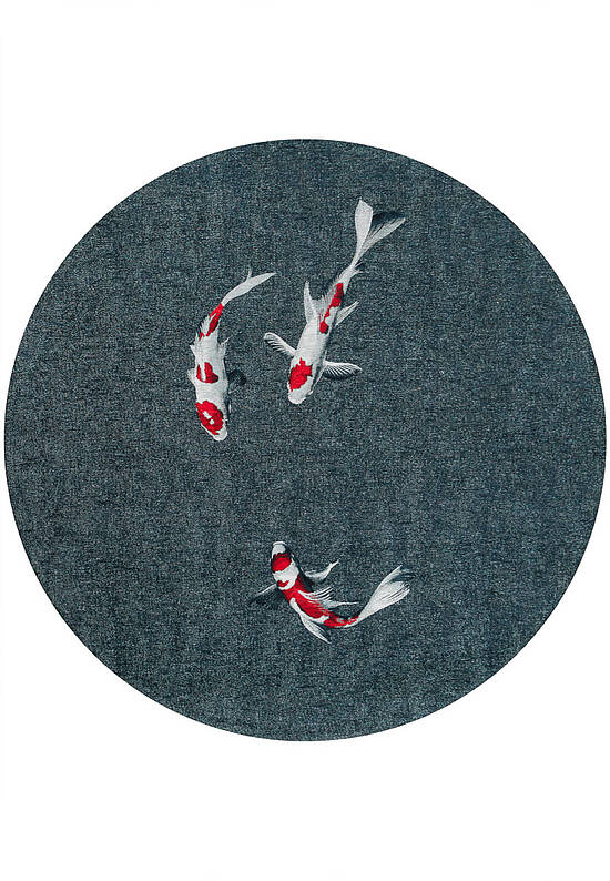 Дизайнерский безворсовый ковер LD5285-L288