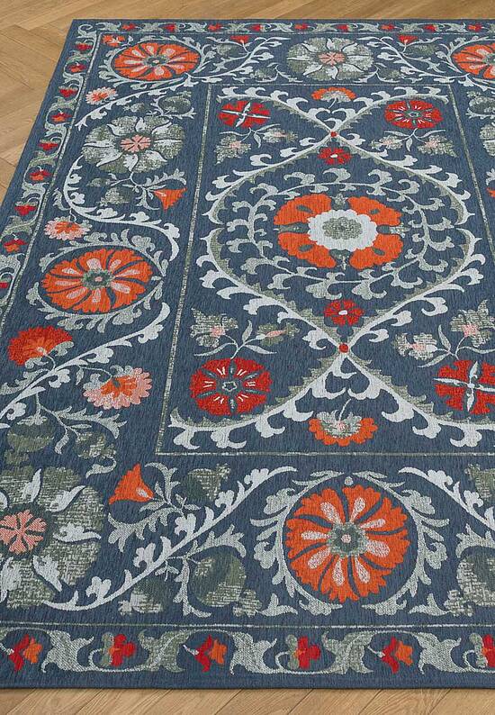 Винтажный безворсовый ковер LM6079-L392