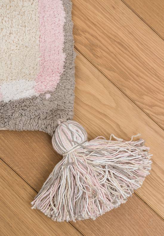 Детский стираемый ковер Indian Bag Grey-Pink