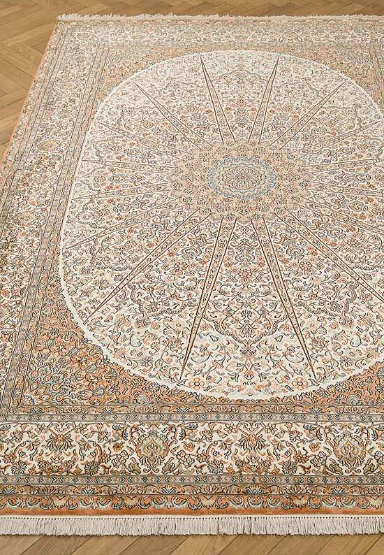 Шелковый ковер ручной работы IIST-GI97K25EJ Kashan Cream