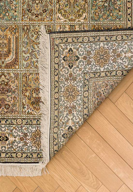 Шелковый ковер ручной работы 324750-Bakhtiari Beige/Blue
