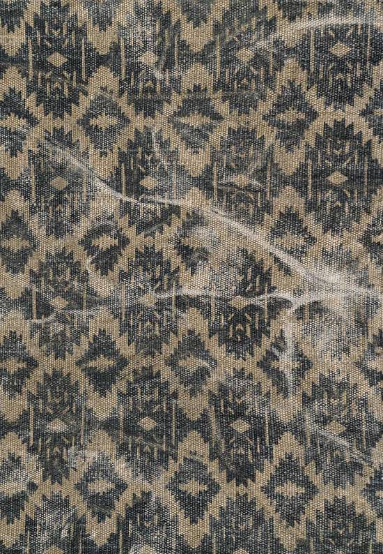 Безворсовый ковер из хлопка JHC-10 beige-blue ikkat print discount