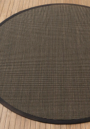 циновка в перспективе Sisal Livos-Black-Brown