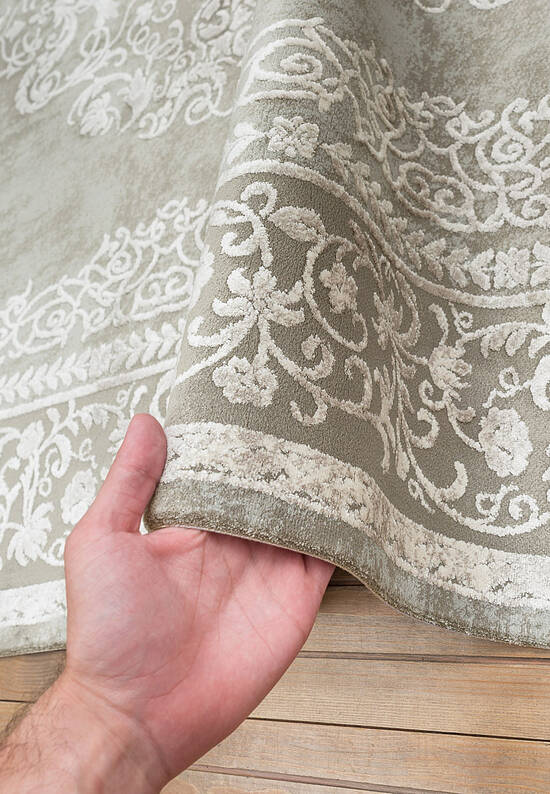 Винтажный серый ковер из Турции BI06A