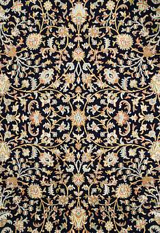 фрагмент ковра Cashmir Sari Dark Blue