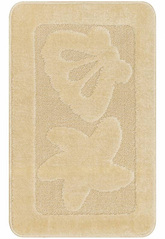 Бежевый коврик для ванной Shell 2540 Beige