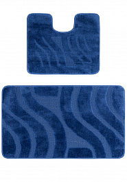 дизайн комплекта ковриков для ванной Confetti Bath Maximus Symphony 2582 Dark Blue BQ