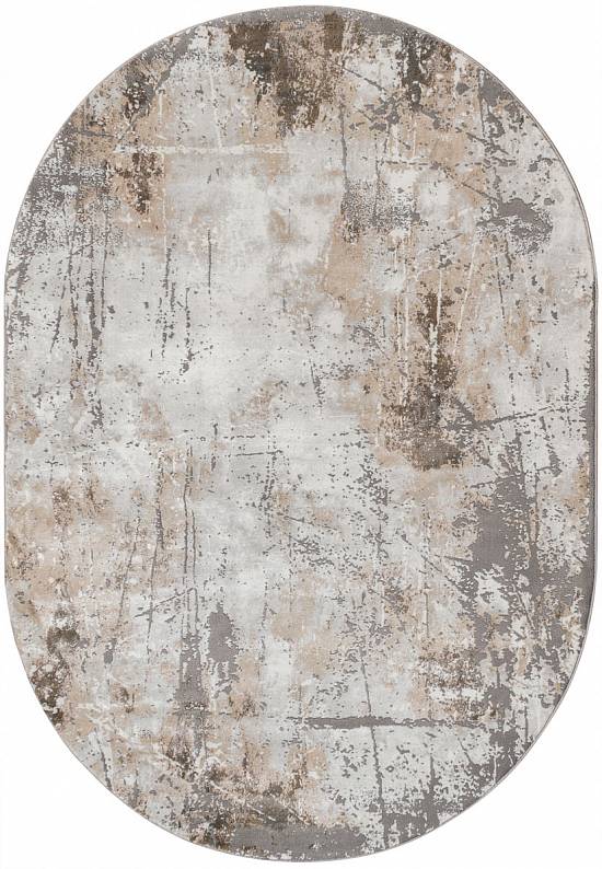 Синтетический бюджетный ковер 3433-Gray-Beige